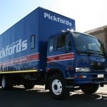 Smaller Pickfords fleet vehicle used for service delivery.