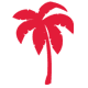 Red palm tree icon.