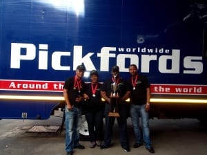 Pickfords PE’s winning team for 2015: Bramley Madodonke (8 years’ experience); Magdalene King (10 years’ experience); Albert Sandlane (22 years’ service at Pickfords) and Xolani Gaqu (8 years’ experience).